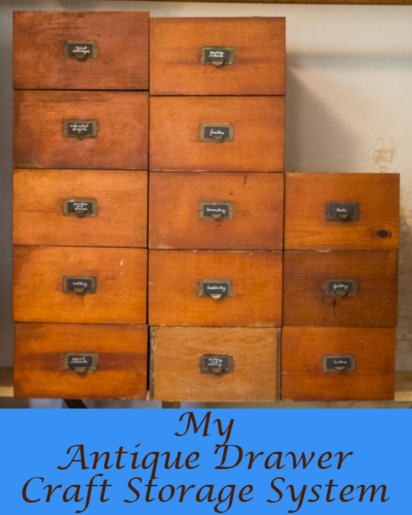 Antique Drawer Craft Storage System