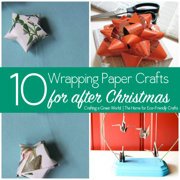 10 Wrapping Paper Crafts to Use Up that Gift Wrap