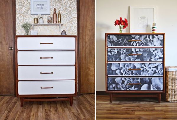 DIY Furniture: Update an old dresser with a photograph!
