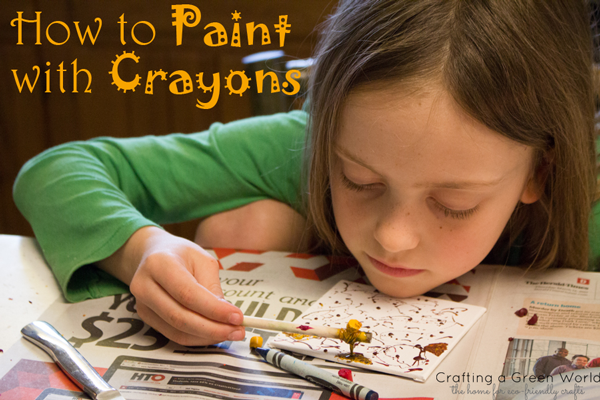 How to Paint with Crayons