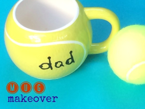 This adorable Father's Day craft only cost a buck! And you only need two supplies to make it. It's time for a mug makeover for dear old dad!