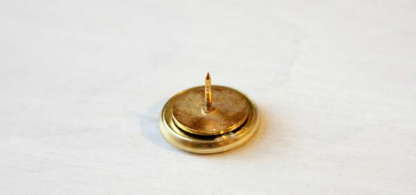 DIY Tie Tack from a Vintage Button - This cute, DIY tie tack makes a great Father's Day gift, or you can give one to a tie-wearing fella in your life, just because.