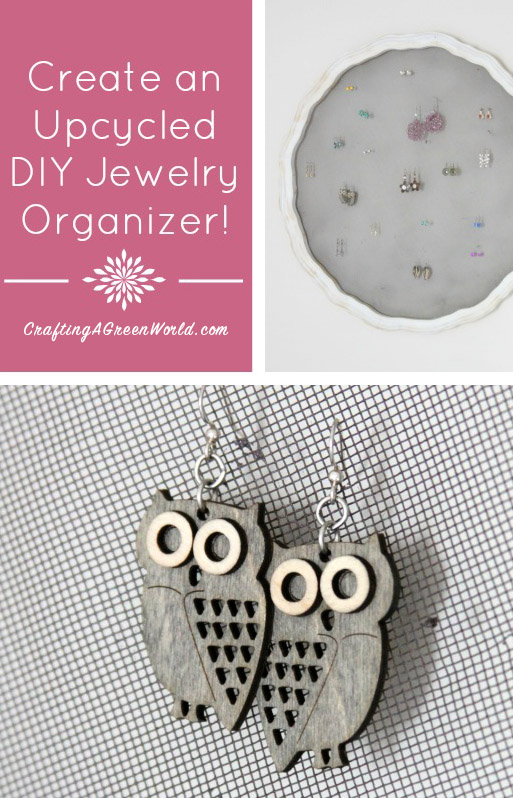 Create an Upcycled DIY Jewelry Organizer - I found the coolest upcycled project at a garage sale and had to share it with you guys! I want to be up front and say that I didn’t create this organizer — I simply painted it. Even so, it was too awesome not to share!
