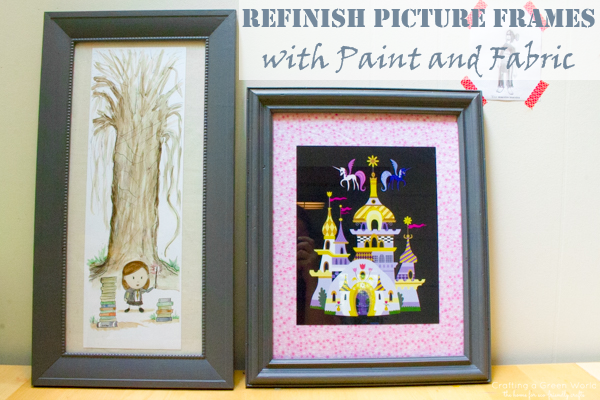 Refinish a Picture Frame with Paint and Fabric