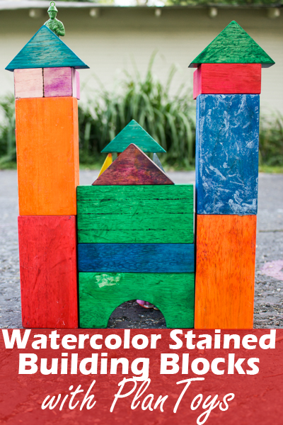 I'm going to show you how to make stained building blocks using one super simple and readily-available art supply: liquid watercolors.