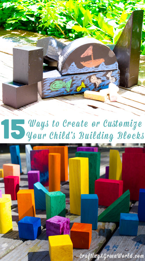 Create a brand-new DIY building block set for your kid from scratch or embellish and personalize a set of blocks that you already own!