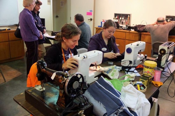 A Repair Café is a local event where neighbors come together to mend everything from torn clothes to broken small appliances to furniture.