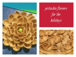 Nature Crafts for Christmas: pistachio flower