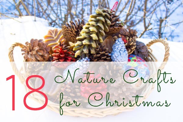 These are some of my favorite nature crafts for Christmas!