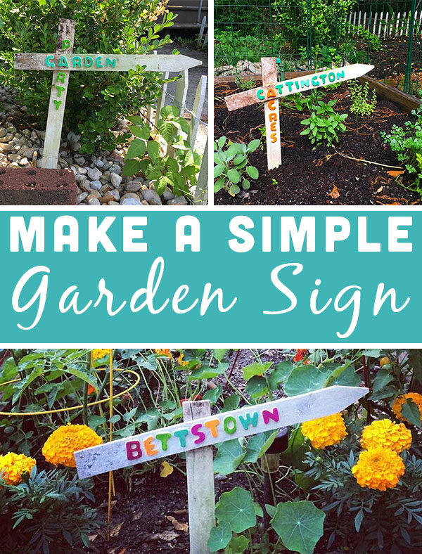 I made this DIY garden sign for a friend, and it was so much fun that I made another one. And another!