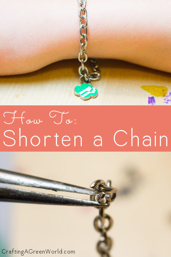 Does your favorite bracelet keep slipping off of your wrist? Here's how to shorten a chain, so you never lose it again. You can do this, I promise!