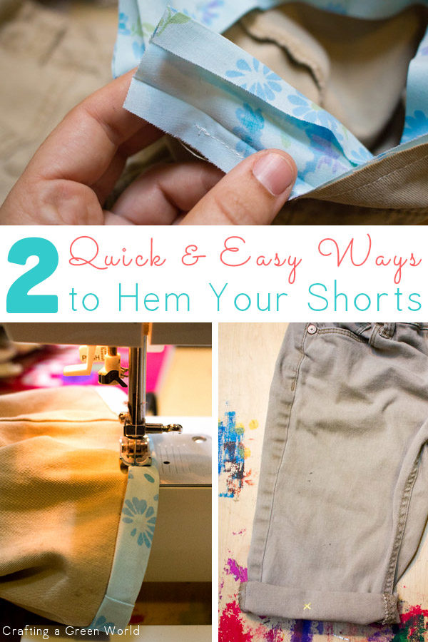 Cut-offs don't have to look sloppy. Here are two easy ways to hem cut-offs that look finished and professional.