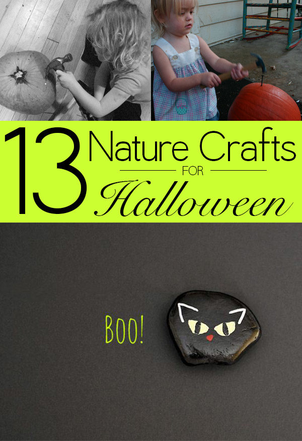 Halloween crafts don't have to be all plastic and pre-fab; check out these 13 Halloween nature crafts for some green ways to celebrate!