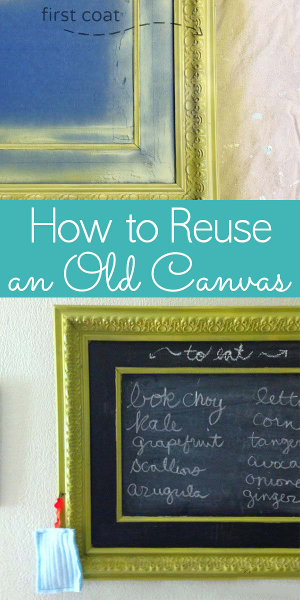 Here's how to reuse a canvas, whether you want to completely start over or make a piece of found art your own.