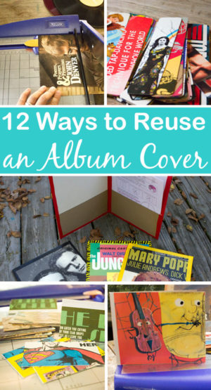 There are so many cool ways to reuse an album cover, whether you want to cut it up or display it as-is.