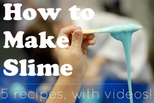 There are lots of ways to make slime (aka gak). Here are five options for how to make slime, with videos!
