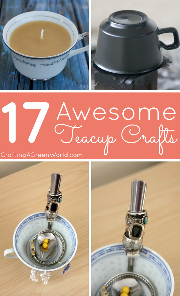 Grab an old teacup from your pantry or pick some up at the thrift store. We've got 17 awesome teacup crafts for you!