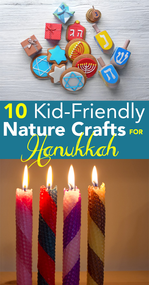 These nature crafts for Hanukkah are grown-up and kid-friendly!