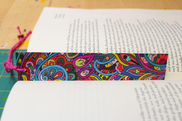 Coloring Page Bookmark Tutorial