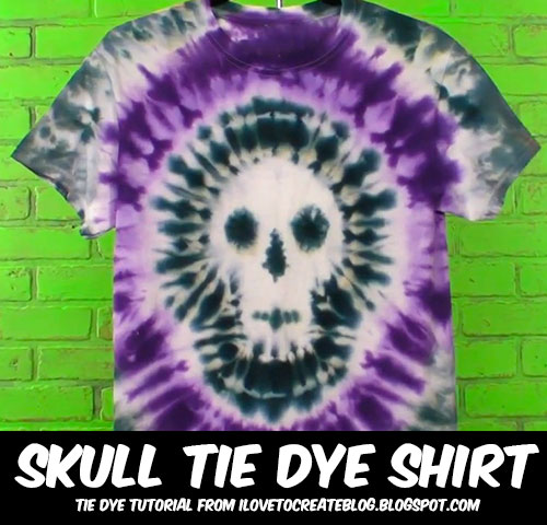 Tie-Dye Skull image via I Love to Create
