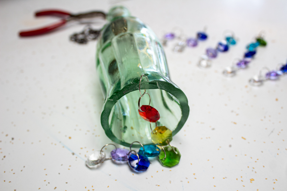 Make a Suncatcher from an Upcycled Glass Bottle and Other Found Materials