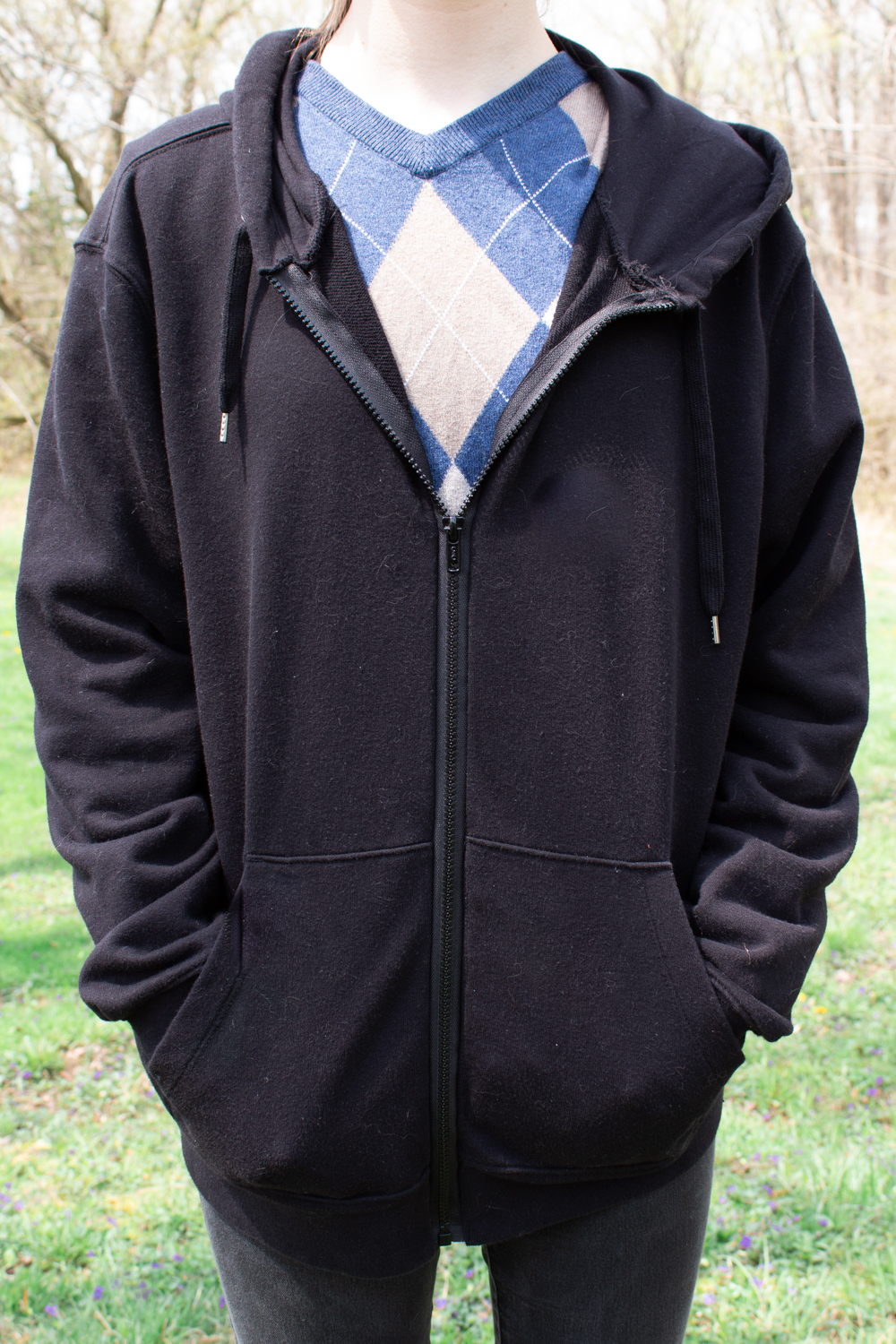 Buy Underhood of London Black Hoodie for Men - Large - Mens Zipper Zip Up  Sweatshirt - Cotton Jacket at Amazon.in