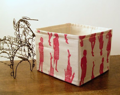 fabric storage cubes with cardboard