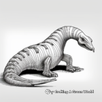 3D Corythosaurus Coloring Pages 1