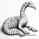 3D Corythosaurus Coloring Pages 2