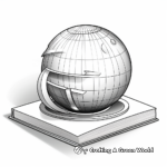 3D Sphere with Light and Shadow Coloring Pages 2