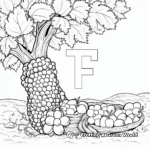 A Cornucopia of Fall Produce Coloring Pages 2