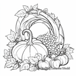 A Cornucopia of Fall Produce Coloring Pages 3