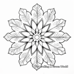 A Medley of Snowflakes Coloring Pages for Children 3