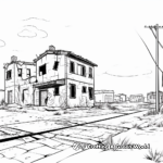 Páginas para colorear de edificios abandonados 2