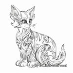 Abstract Bengal Cat Designs for Coloring Pages 4