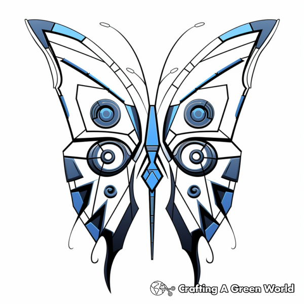 Blue Morpho Butterfly Coloring Pages - Free &amp; Printable!