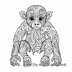 Abstract Bonobo Coloring Pages for Artists 3