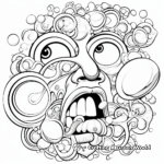 Abstract Bubble Gum Coloring Pages for Adults 4