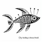 Abstract Candiru Catfish Coloring Pages for Artists 3
