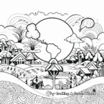 Abstract Earth Coloring Pages for the Artistic 1