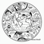 Abstract Earth Coloring Pages for the Artistic 3