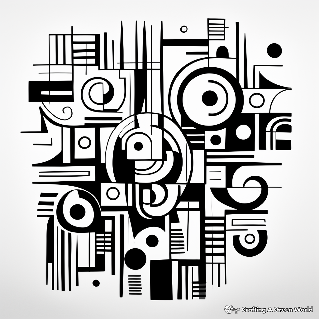 Abstract Friday Mood Coloring Pages for Artists 4