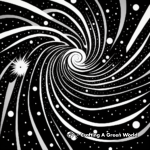 Abstract Galaxy Swirl Coloring Pages 1
