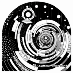 Abstract Galaxy Swirl Coloring Pages 3