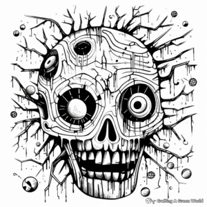 Abstract Nightmare Coloring Pages for Artists 4