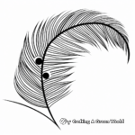 Abstract Peacock Feather Coloring Pages for Artists 1