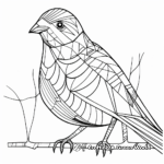 Abstract Pigeon Coloring Sheets for Artists 3