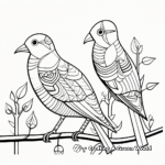 Abstract Pigeon Coloring Sheets for Artists 4