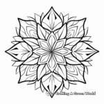 Abstract Snowflake Art Coloring Pages for Adults 4