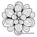 Abstract Style Floral Whorls Coloring Pages 4